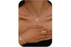 Krfy Parure Bijoux Femme Bijoux Acier Inoxydable Femme Or Argent Boucle d'oreille Bracelet Collier Perle Zircon Cubique Créoles Boucles d'oreilles Pendentif Collier Femmes Bracelets Bijou Pour Femmes