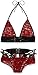 Produktbild G World Spitze Nieten Panty und Top, eine Größe, rot, 2-teilig