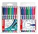 Produktbild Fineliner mit gefederter Spitze - STABILO SENSOR F - fein (2x 8er Pack (fein + medium), schwarz, blau, lila, grün, hellgrün, türkis, pink, rot, 1)