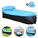 Produktbild Tendawee Tragbar aufblasbare Sofa mit integriert Kissen, Wasserdicht aufblasbarer sitzsack air sofa aufblasbar, Outdoor aufblasbare Couch luftsofa für Camping, Park, Strand, Backyard (Blue)