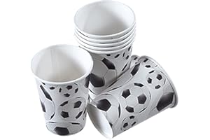 TIB Heyne 8 Becher * Fussball * für Party und Geburtstag // Kinder Geburtstag Party Fete Set Jungen Pappbecher Partybecher Plates Ball Fussball WM 2014