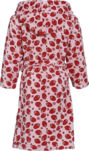 Playshoes Mädchen Fleece-Bademantel Erdbeeren - 2