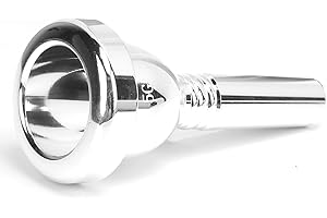 ZLXHDL Bocchino Trombone Tenore 12,7 mm 5G con Gambo Largo, TR‑03 Placcato Argento in Ottone, Accessorio di Ricambio Professionale per Trombone a Gambo Grande