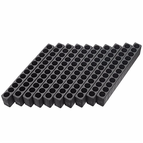 wishfive 100 12 Löcher Sechskantschaft Schraubendreher Bithalter Kunststoff Schraubendreher Kopf Aufbewahrungsbox