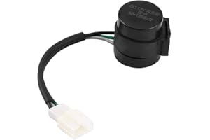 Duokon Motorcycle Turn Signal Flasher, 3 Pins, Round Relay Blinker for GY6 Motorcycles, Scooters, Moped, ATV