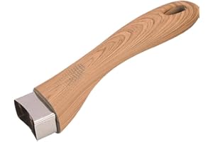 CASILER Impugnatura in Legno Universale in Legno Cucina Ricambio Panoramica in Pentola a Maniglia Lunga con Accessorio per Pentole a Vite