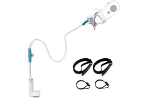 KBNIAN Soporte para Camara Vigilabebes Soporte para Camara de Bebe Giratorio de 360 ° Soporte Vigilabebes Sin Perforación con Brazo de Aleación Aluminio Soporte para Monitor de Bebé para Cuna Estante