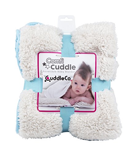 Preisvergleich Produktbild Comfi Cuddle wendbar Baby Kuscheldecke Super Soft – Tiffany Blau Türkis