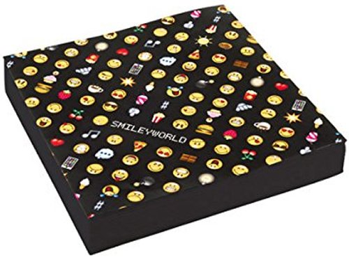 20 Servietten * SMILEYWORLD * für Kindergeburtstag oder Motto-Party // Napkins Emojis Smiley Comic Smily Kinder Geburtstag