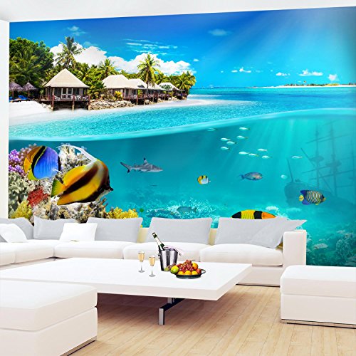 Fototapete Strand 396 x 280 cm – Vliestapete – Wandtapete – Vlies Phototapete – Wand – Wandbilder XXL – !!! 100% MADE IN GERMANY !!! Runa Tapete 9062012a - 4