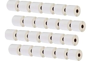 LEYF Etiquetas de envío autoadhesivas de 100 mm x 150 mm - etiquetas térmicas - núcleo de 1 pulgada - etiqueta de paquete de 24 rollo x 370 por rollo = 8880 etiquetas - DHL-UPS-DPD