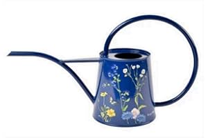 Burgon & Ball RHS British Meadow Indoor Watering Can, Blue Medium