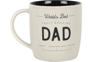 SJ TRADERS Amazing Dad Coffee Mug, Novelty Birthday Gifts for Dads, Tea Coffee and Hot Chocolate Cups, Party Presents for Your Dad from Daughter and Son (Truly Amazing Dad Mug)