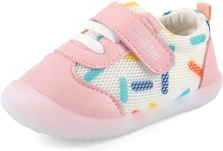 MASOCIO Baby Boys Girls First Walking Shoes Infant Toddler Trainers Anti-Slip Shoes