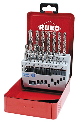 RUKO 215215 Spiralbohrersatz Cobalt, 19tlg.Stahlbl.