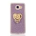 Produktbild MUTOUREN TPU Silikon Hülle für Samsung Galaxy A5(2016) A510 Bling Glitzer Handyhülle Schutzhülle Etui Protective Case Cover Rück mit Ring Anti-Handytasche Bumper-Lila