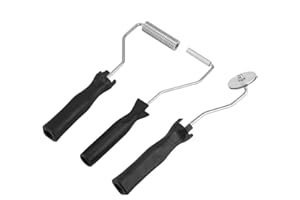 WIFEHELPER Zestaw wałków z włókna szklanego, wałek do laminowania z włókna szklanego do GRP FRP prace żywiczne, narzędzie do wiosłowania bąbelkowego wałek do laminowania z włókna szklanego (3 szt./zestaw)