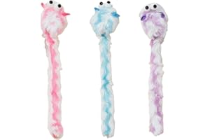 TSUWNO 3er-Set Interaktives Katzenspielzeug mit Katzenminze, Langen Plüsch-Mäusen und Ton. Kleine Maus als Aktivitätsspielzeug für Deine Katze.