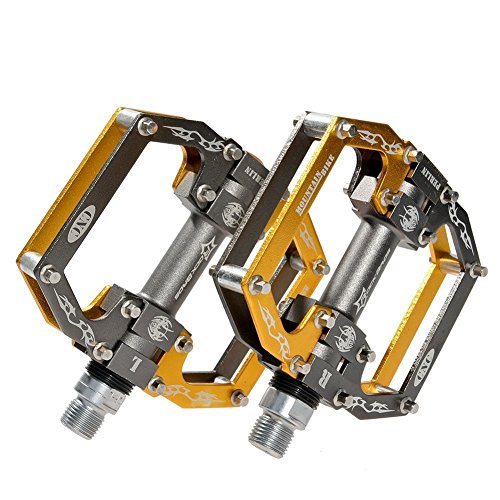 RockBros Pedale Fahrradpedale Lager Kugellager leichtes Aluminum Zubehör ein Paar - 4