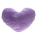 Soft Love Heart Shape Fluffy Pillows Cushions Block Gifts Sofa Decoration Purple