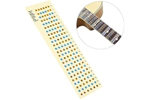 ‎BNINETEENTEAM Bnineteenteam Gitarren Griffbrett Aufkleber Kartenaufkleber zum Üben Musikinstrumentenzubehör