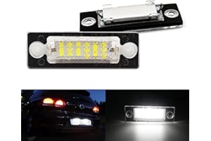 Aiyomi 1 Paar Kennzeichenbeleuchtung Nummernschildbeleuchtung für VW T5 Caddy Golf Jetta Pa-ss-at Skoda