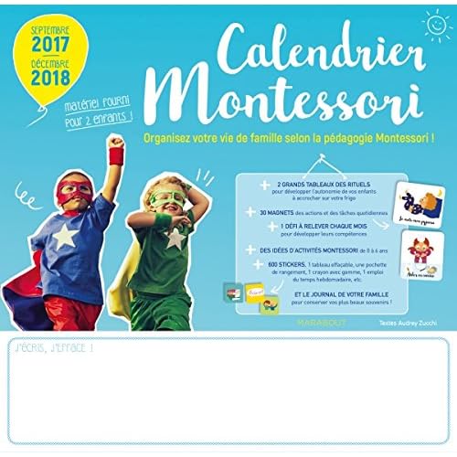 Calendrier Montessori 2017-2018