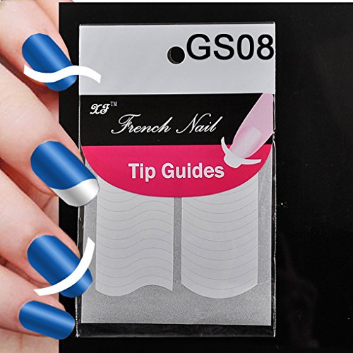 ELENXS Beauty Accessories 18 Style Chic DIY French Manicure Nail Art Tips Tape Sticker Guide Stencil