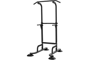 Leiblsufo Power Tower Dip Station, Multifunktional Fitness Turm klimmzugstange freistehend, Verstellbare Dipständer klimzuggerät …