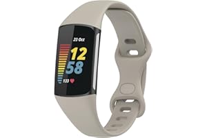 BBZ Charge 6 Cinturino,Charge 5 Cinturino,Soft Sport Silicone Watch Strap Compatible with Fitbit Fitbit Charge 5 Activity Tracker