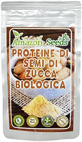 AMAZON SEEDS PROTEINE DI SEMI DI ZUCCA BIOLOGICA 250 GR