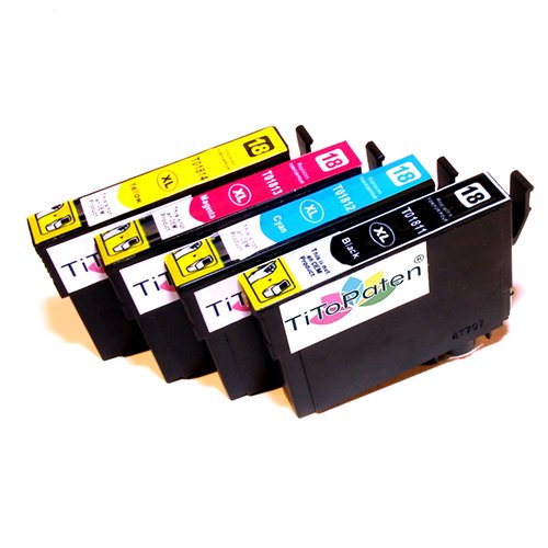 4x Epson Expression Home XP - 215 kompatible XL Druckerpatronen - 1xSchwarz-1xCyan-1xMagenta-1xGelb - Patrone MIT CHIP !!!