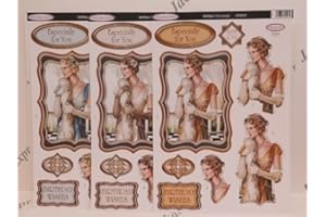 3 x Debbi Moore Art Deco Decadence Decoupage Die Cut Pack 8 Designs to Choose (Especially For You (ADD024))