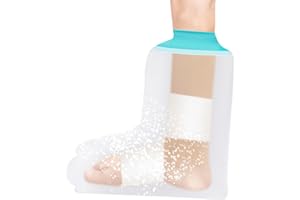 NIRJIK Protezioni per Le Gambe per Il Bagno, Copertura Impermeabile Gesso Gamba, Protezione Impermeabile per La Parte Inferiore Della Gamba, Piedi E Dita Dei Piedi, Adatto a Uomini E Donne Adulti