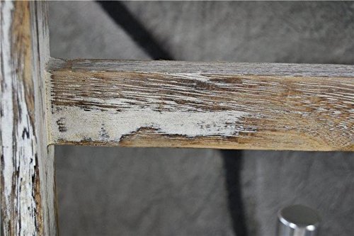 Livitat® Badregal Leiterregal Standregal Regal Holz Shabby Chic Weiß LV1011 - 4