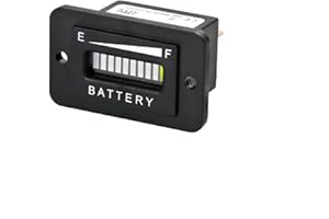 HonorMeet 36V LED Golf Cart Fuel Gauge Meter, Lead Acid Battery Level Monitor, Battery Percentage Meter for Golf Cart Club Car Forklift Electric Vehicle Star Car Stacking Machine. (Lead Acid)