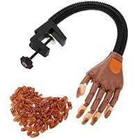 Übungshände Für Maniküre – Mit 100 Nagelspitzen, Flexiblen Fingern Und Rutschfester Basis, Für DIY-Nageldesign