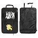 Car Back Seat Organiser With iPad Holder - IntiPal Car Seat Storage With Touch Screen Pocket for iPad Tablet (Black Lion)