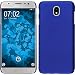 Produktbild PhoneNatic Case für Samsung Galaxy J3 2017 Hülle blau gummiert Hard-case + 2 Schutzfolien