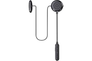 Khptop Casco Moto Bluetooth Cuffia,Bluetooth 5.0,Impermeabile,Controllo Musicale Cuffia Sportiva,80 ore di riproduzione di Alta Qualità del Auricolare Ultra Sottile Ciclismo/Sci/Equitazione