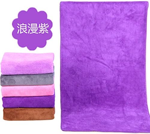 Barber hair dry towel special car wash towel thickened hair does not fade 30*70 strong absorbent towel,Purple /3 strip