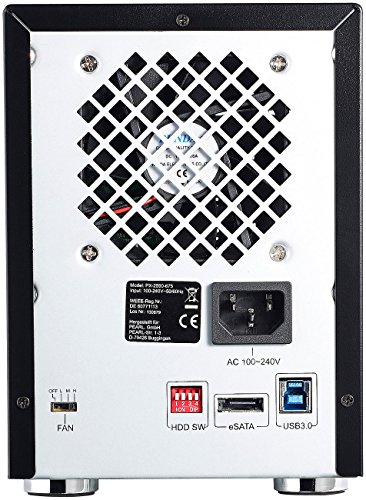 Xystec 4-fach-Festplatten-Gehäuse für 3,5″-SATA mit USB 3.0 & eSATA - 3