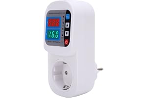 Protector Outlet Justerbar Spänningsskydd Guard Socket LCD -skärm 16A Relä Säkerhetsutrustning för Kylskåp Luftkonditionering