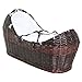 Isabella Alicia Marshmallow Izzy Pod Oak Moses Basket (White)