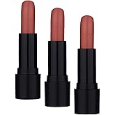 Note Cosmetics Deep Impact Lipstick 02 Optimistic Rose Kremsi Dokulu Yarı Parlak Ruj, Nude (3 paketi)