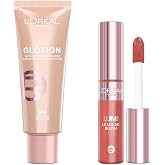 L&rsquo;Or&eacute;al Paris Glotion All-In-One Doğal Işıltı Aydınlatıcı Losyon - 902 Light Glow + L'OR&Eacute;AL PARIS Lumi Blush Likit Allık - 63