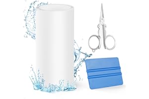 OSDUE Pool Reparaturset, 10x150cm Pool Flicken TPU Selbstklebend Set, Pool Flickzeug, Wasserdichtes Unterwasser Klebeband für Aufblasbare Kajaks, Kanus, Luftmatratzen, Zelte, Schwimmbäder