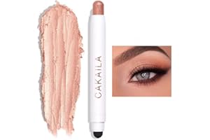 TIMIPOO Crema de sombra de ojos, lápiz de sombra de ojos, barra de maquillaje de ojos mate y brillante, maquillaje fluorescente con sombra de ojos impermeable de larga duración (01#)