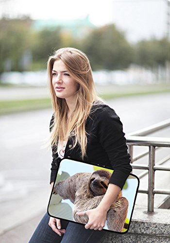 PEDEA Design Tablet PC Tasche 10,1 Zoll (25,6cm) mit Mauspad und schnurloser Maus, Chilling Sloth - 6