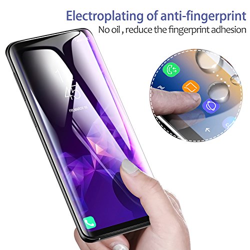 Preisvergleich Produktbild Hootech Galaxy S9 Panzerglas Schutzfolie, [2 Stück] Displayschutzfolie für Galaxy S9 Panzerfolie Displayschutz Gehärtetem Glass 9H Härtegrad, Anti-Kratzen, Einfaches Anbringen